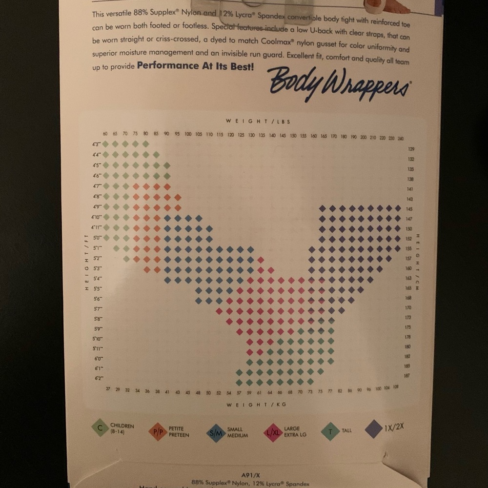Body Wrappers BODY TIGHTS - Picture 3 of 3
